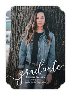 Graduate Photo Card Announcement