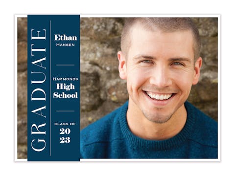 Graduate Path Photo Card Announcement