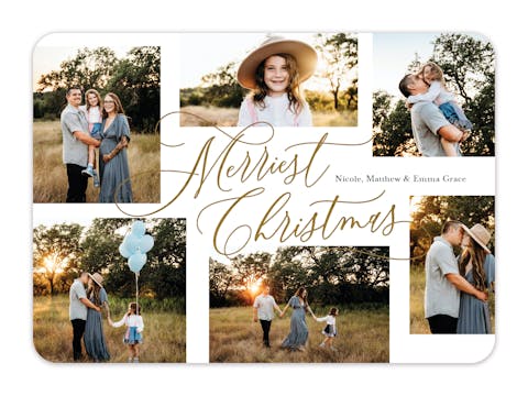 Sparkling Moments Foil Pressed Holiday Photo Card
