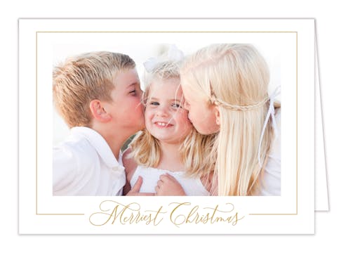 Love All Around Folded Holiday Photo Card