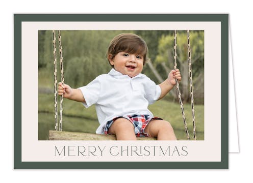 Graceful Greetings Folded Holiday Photo Card
