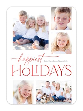 Holiday Collage Holiday Photo Card