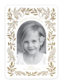 Enchanted Frame Foil Pressed Holiday Photo Card