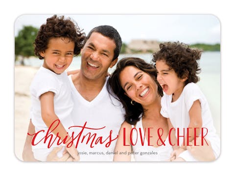 Shine Cheerfully Holiday Photo Card