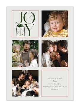 Gift of Joy Holiday Photo Card