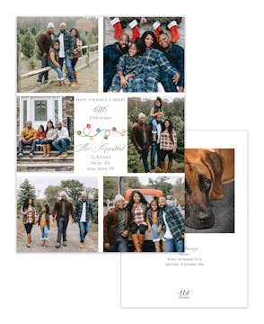 Playful Collage Holiday Photo Card