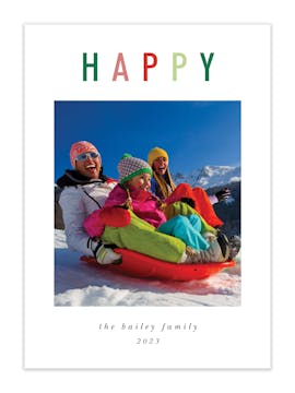 Happy Season Holiday Photo Card
