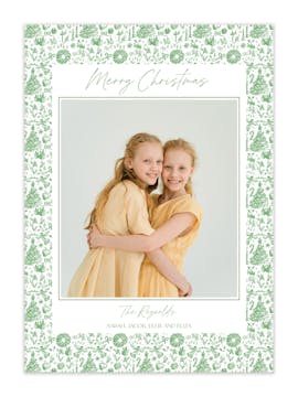 Holiday Monochromatic Holiday Photo Card