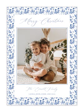 Nativity Monochromatic (Vertical) Holiday Photo Card