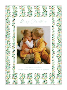 Happy Garland Holiday Photo Card