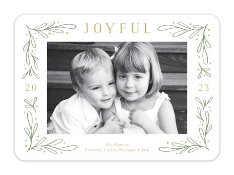 Sweet Joy Holiday Photo Card