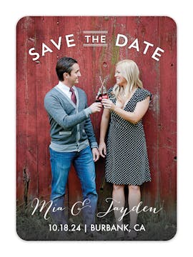 Sweet Embrace Photo Save The Date Card