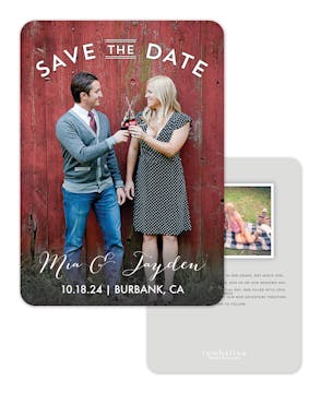 Sweet Embrace Photo Save The Date Card
