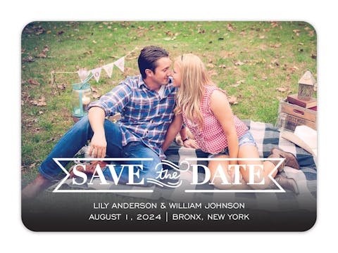 Timeless Photo Save The Date Card