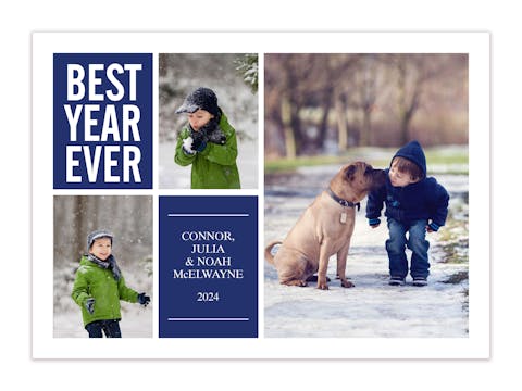 Best Year Ever Multi Holiday Photo Card
