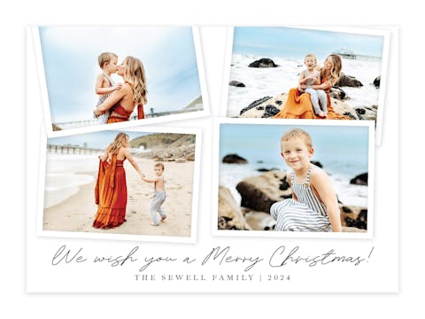 Candid Wishes Holiday Photo Card