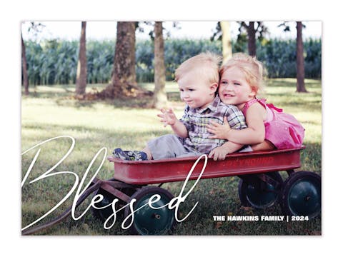 Blessed Holiday Photo Card