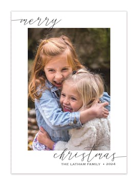 Simple Wish Holiday Photo Card