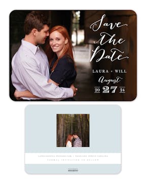 Lettered Love - Photo Solo Photo Save The Date