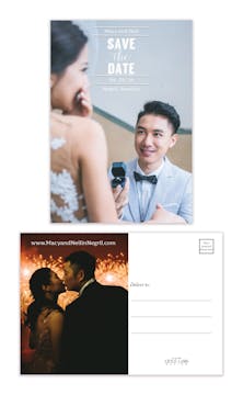 Perfect Save the Date Postcard