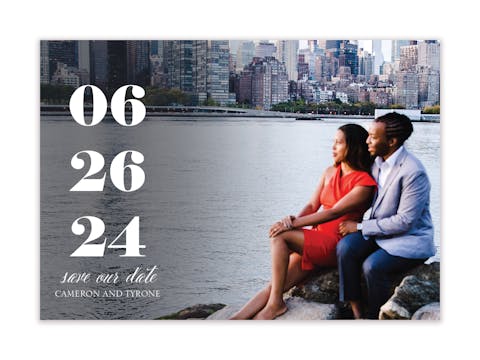 Our Date Photo Save the Date Magnet