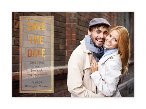 Glowing Save The Date Magnet