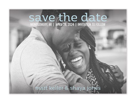 Simply Save The Date Card