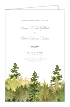 Watercolor Forest Folded Program