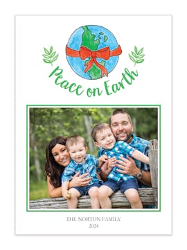 Peace on Earth Holiday Photo Card