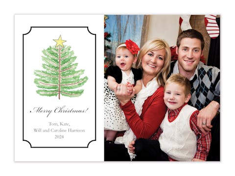 Oh Christmas Tree Holiday Flat Photo Card