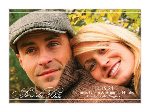Save the Date Script Save The Date Photo Card