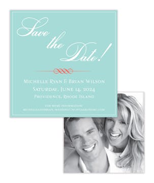 Square Bordered Flat Photo Save The Date