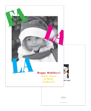 Fa La La Holiday Photo Card