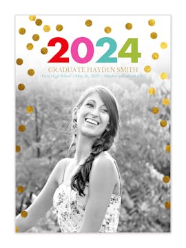 Live In Color Photo Graduation Card