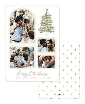 Tree Collage Holiday Photo Card