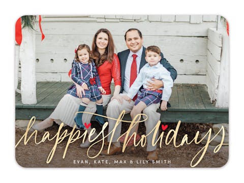 Happiest Holidays Holiday Photo Card