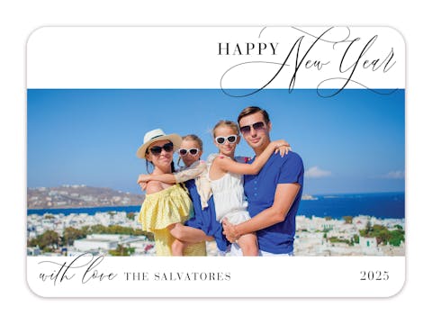 Worldly Year Holiday Photo Card