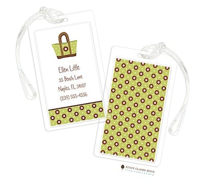 Floral Tote Tag