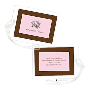 Classic Statement - Pink Luggage Tag