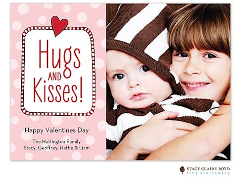 Hugs and Kisses Photo Card