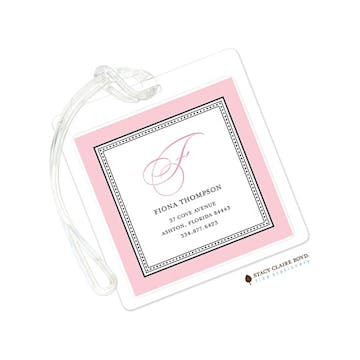 Softly Stated - Pink Luggage Tag
