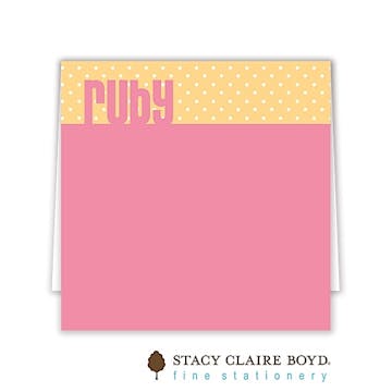 Party Girl Folded Calling Card 