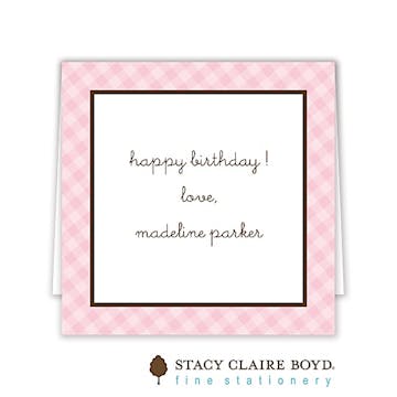 Frosted Wishes Folded Calling Card 