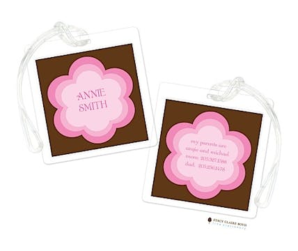 Annies Flower Party Luggage Tag