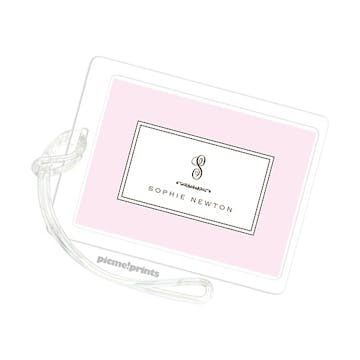 Lovely Baby Pink Luggage Tag