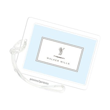 Lovely Baby Blue Luggage Tag