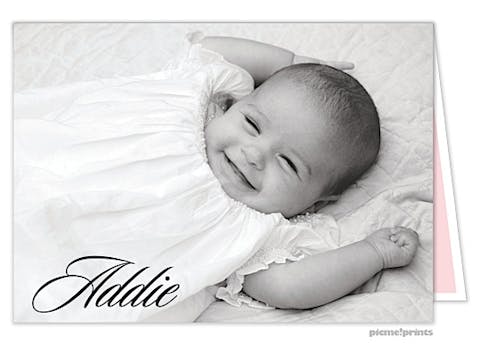 The Big Picture Ballet Girl Photo Birth Announcement