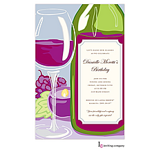 : Wine Gleams Invitation