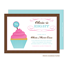 : Birthday Cupcake Invitation