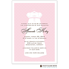 : Dressed To Be Blessed Pink Invitation